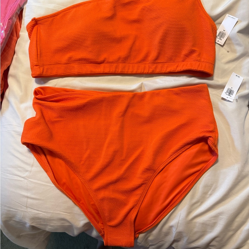 Vibrant Orange Bikini Set